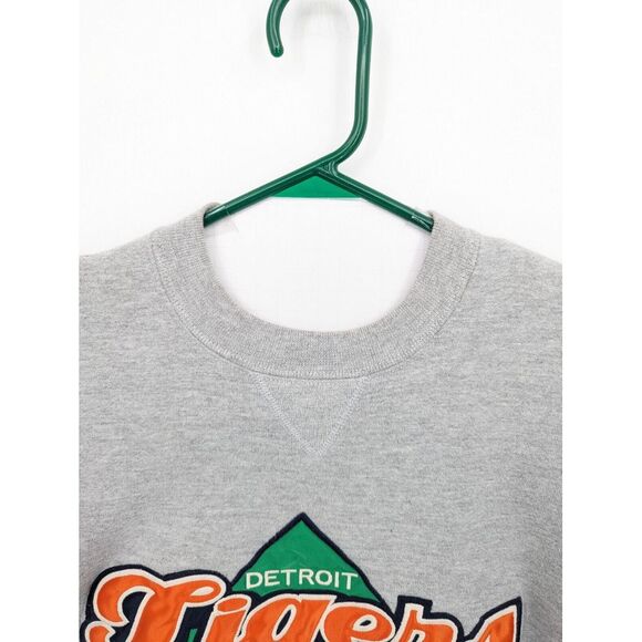 Russell Athletic VTG Men's Detriot Tigers Gray Crewneck Sweatshirt Med Small USA - Picture 5 of 8